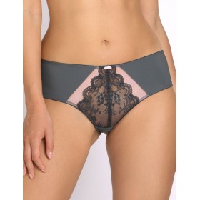 Трусы бразилиана Subtille SABRINA brazilian, Цвет: графит+пудровый, Размеры: S
