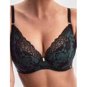 Бюстгальтер балконет пуш-ап Alles MOON P-UP, Цвет: черный, Размеры: 75F