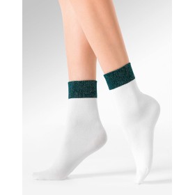 Носки из микрофибры Gabriella 706 RIA экрю/зеленый, Цвет: экрю/зеленый, Размеры: UN