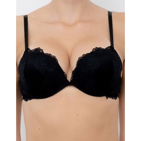 Бюстгальтер супер пуш-ап гелевый Lormar MY DOUBLE PIZZO nero, Цвет: nero (черный), Размеры: 70B