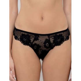 Трусы бразилиана кружевные Lormar PRESTIGE br nero, Цвет: nero (черный), Размеры: S