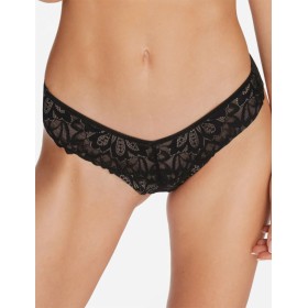 Кружевные трусики бразилиана Esotiq TIARA 40158 черный, Цвет: черный, Размеры: S