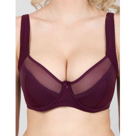 Бюстгальтер полумягкий с подкроем Novella 152 слива, Цвет: слива, Размеры: 75G
