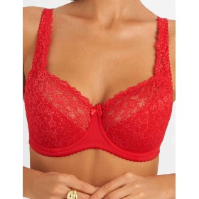 Бюстгальтер полумягкий Simona M 900 красный, Цвет: красный, Размеры: 75C