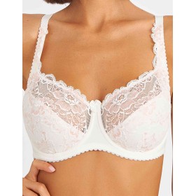 Бюстгальтер полумягкий биколор Simona M 900 молоко-роза, Цвет: молоко-роза, Размеры: 75G