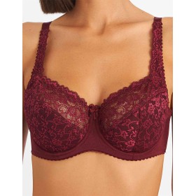 Бюстгальтер полумягкий Simona M 900 бордо, Цвет: бордо, Размеры: 85D