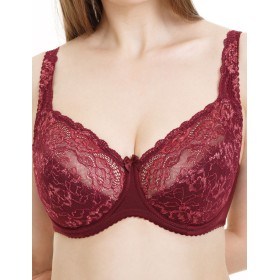 Бюстгальтер полумягкий биколор Simona M 900 бордо-роза, Цвет: бордо-роза, Размеры: 90F