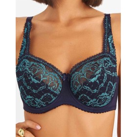 Бюстгальтер полумягкий биколор Simona M 900/98 кварц-лазурит, Цвет: кварц-лазурит, Размеры: 80E