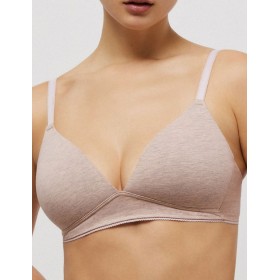 Хлопковый бюстгальтер без косточек Ysabel Mora 10067 LAPURESA бежевый, Цвет: бежевый, Размеры: 75B