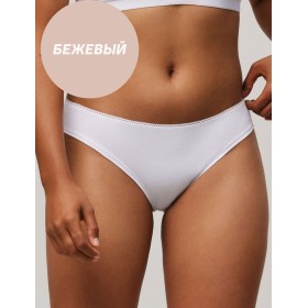 Хлопковые трусы бразилиана Ysabel Mora 10072 LAPURESA бежевый, Цвет: бежевый, Размеры: L