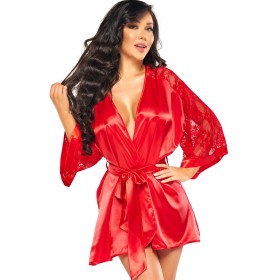 Короткий пеньюар с кружевными рукавами Beauty Night MARISSA PEIGNOIR RED, Цвет: красный, Размеры: S/M/L