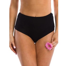 Комплект высоких трусов слипов Key LPF 001 (2 шт) черный, Цвет: черный, Размеры: L