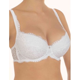 Бюстгальтер балконет пуш-ап Nikol Djumon 132 10 белый, Цвет: белый, Размеры: 70E