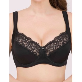 Бюстгальтер мягкий с подкроем Nikol Djumon 132 15B черный, Цвет: черный, Размеры: 75D