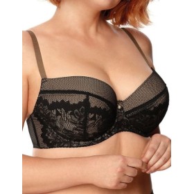 Бюстгальтер на тонком поролоне Nipplex ZARA U черный, Цвет: черный, Размеры: 95C