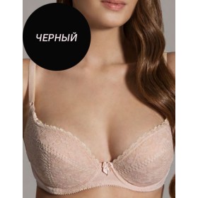 Плотный бюстгальтер без поролона Misstyle 4123 черный, Цвет: черный, Размеры: 75A