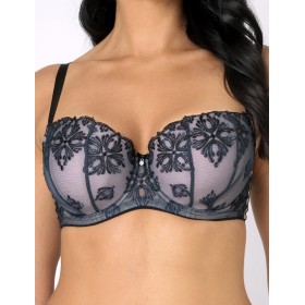 Бюстгальтер балконет тюльпан Subtille KASSIOPEA BLUE balconette, Цвет: темно-синий, Размеры: 75G