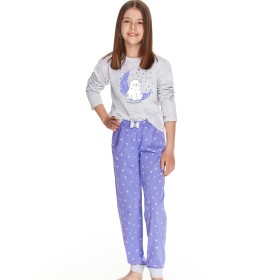 Хлопковая пижама для девочки Taro 2585-2586 SUSAN, Цвет: серый, Размеры: 92