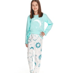 Детская пижама для девочки Taro 2589-2590 LIVIA бирюзовый, Цвет: бирюзовый, Размеры: 98