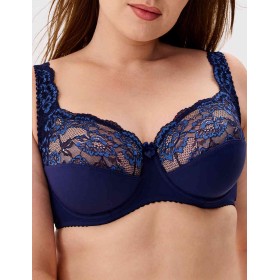 Бюстгальтер мягкий с подкроем Elli 1012 темно-синий, Цвет: темно-синий, Размеры: 75G