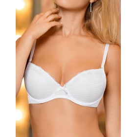 Бюстгальтер балконет с пуш-ап Amelie FORTUNA 8010 белый new, Цвет: белый, Размеры: 75A