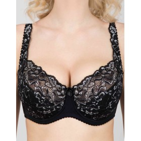Бюстгальтер полумягкий Elli 9000 черно-серебро, Цвет: черно-серебро, Размеры: 80G