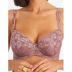 Бюстгальтер балконет пуш-ап Simona M 870 кофейно-розовый, Цвет: кофейно-розовый, Размеры: 85C