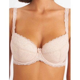 Бюстгальтер балконет пуш-ап классика Simona M 870 серебристый пион, Цвет: серебристый пион, Размеры: 80B