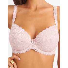 Бюстгальтер балконет пуш-ап Simona M 870 лотос, Цвет: лотос, Размеры: 75B
