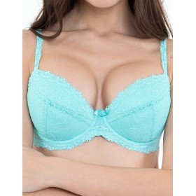 Бюстгальтер балконет пуш-ап Simona M 870 мята, Цвет: мята, Размеры: 70C