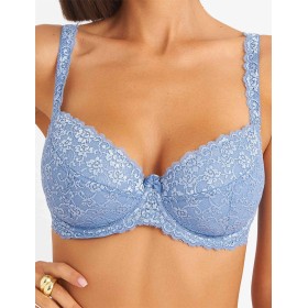 Бюстгальтер балконет пуш-ап Simona M 870 ниагара, Цвет: ниагара, Размеры: 80C