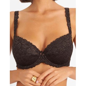 Бюстгальтер балконет пуш-ап Simona M 870 шоколад, Цвет: шоколад, Размеры: 75D