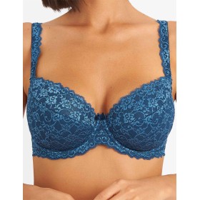 Бюстгальтер балконет пуш-ап Simona M 870 топаз, Цвет: топаз, Размеры: 75C