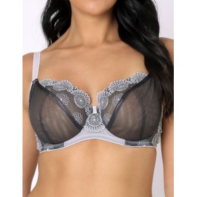 Бюстгальтер с мягкой чашкой Subtille VIVA GREY soft, Цвет: светло-серый+графит, Размеры: 65F