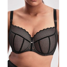 Бюстгальтер полумягкий Alles CHITA PU черный, Цвет: черный, Размеры: 100C