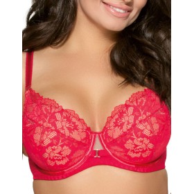 Бюстгальтер кружевной пуш-ап Ava YUCCA 1936 P-UP красный, Цвет: красный, Размеры: 65G