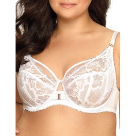 Кружевной мягкий бюстгальтер с подкроем Ava YUCCA 1938 M белый, Цвет: белый, Размеры: 65E