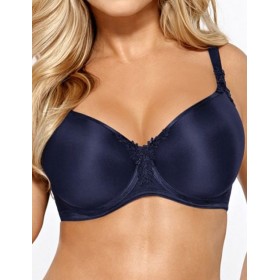 Мягкий формованный бюстгальтер Mefemi ANITA U minimizer темно-синий, Цвет: темно-синий, Размеры: 65G