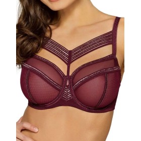 Бюстгальтер мягкий Novika LOU LOU WINE 03 M, Цвет: бургундское вино, Размеры: 65J