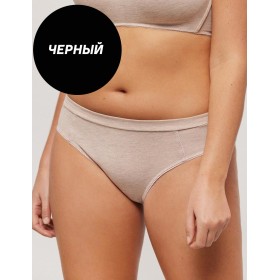 Хлопковые трусы слипы Ysabel Mora 10073 LAPURESA черный, Цвет: черный, Размеры: S