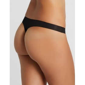 Хлопковые трусы стринги Ysabel Mora 19663 LASERCUT черный, Цвет: черный, Размеры: M