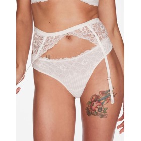 Кружевной пояс Esotiq TSUNA 39969 белый, Цвет: белый, Размеры: L/XL