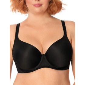 Гладкий бюстгальтер Mefemi ANNA U minimizer черный, Цвет: черный, Размеры: 70J