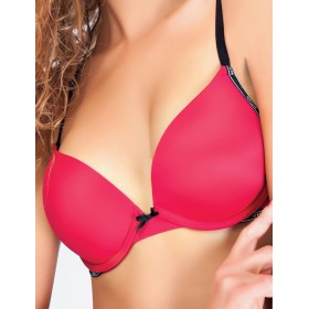 Бюстгальтер спортивный супер пуш-ап Opium B-15, Цвет: красный, Размеры: 70B