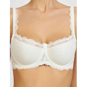 Бюстгальтер балконет Simona M 608 молоко, Цвет: молоко, Размеры: 80E