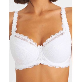 Бюстгальтер на сшивном поролоне Simona M 802/24 белый, Цвет: белый, Размеры: 95E