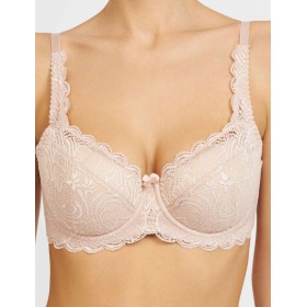 Бюстгальтер на сшивном поролоне Simona M 802/24 серебристый пион, Цвет: серебристый пион, Размеры: 95D