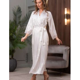 Халат женский шёлк Mia-Amore ARIANNA 3949 белый, Цвет: белый, Размеры: S/M