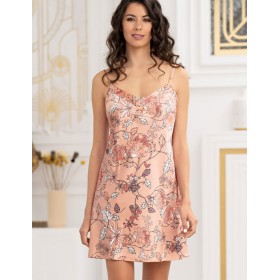 Сорочка из шелка Mia-Amore POLIN 3921, Цвет: персиковый, Размеры: 4XL