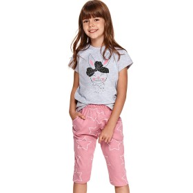 Пижама для девочки Taro BEKI 2213-2214-01, Цвет: серый, Размеры: 128